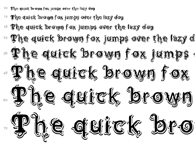Vtks Wine Label font waterfall